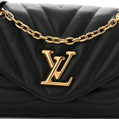 Louis Vuitton Calfskin LV New Wave Chain Bag Black 6 of 11