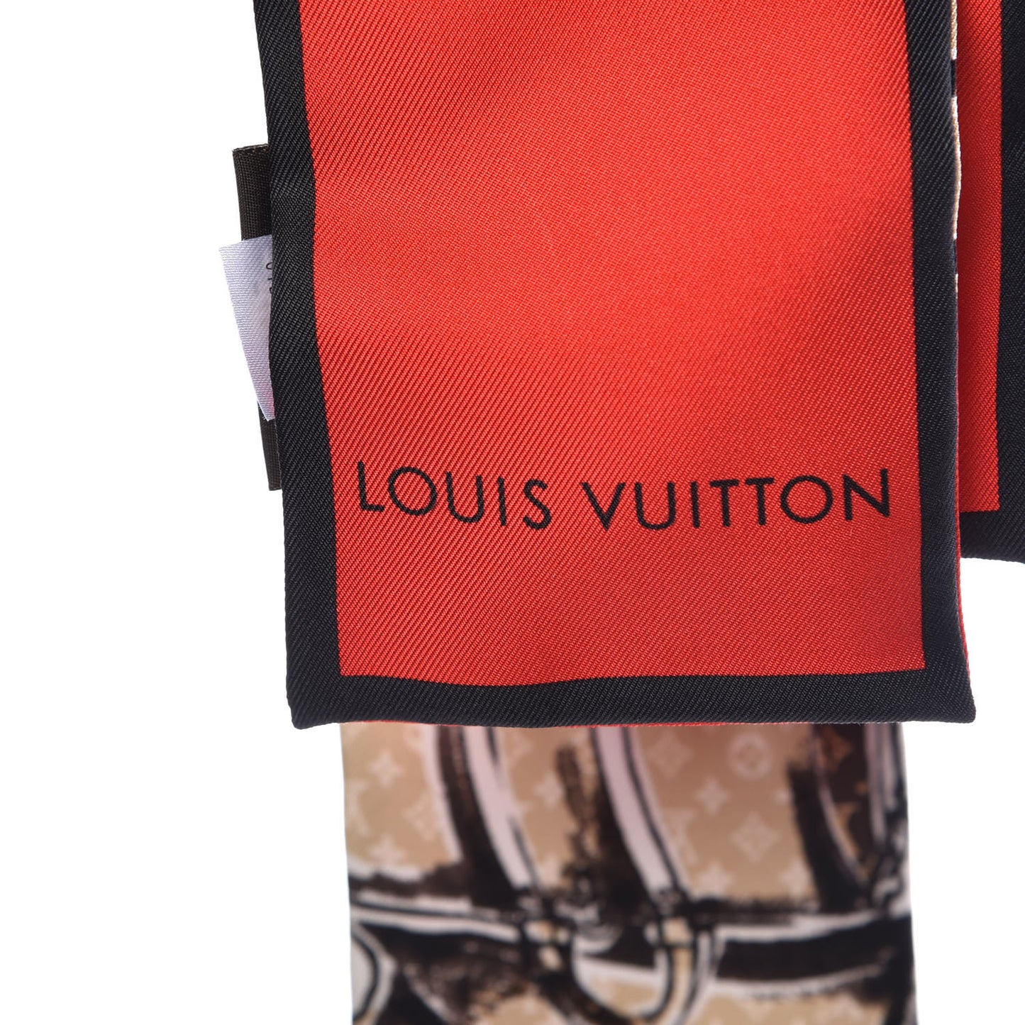 Silk Monogram Trunks Bandeau Brown