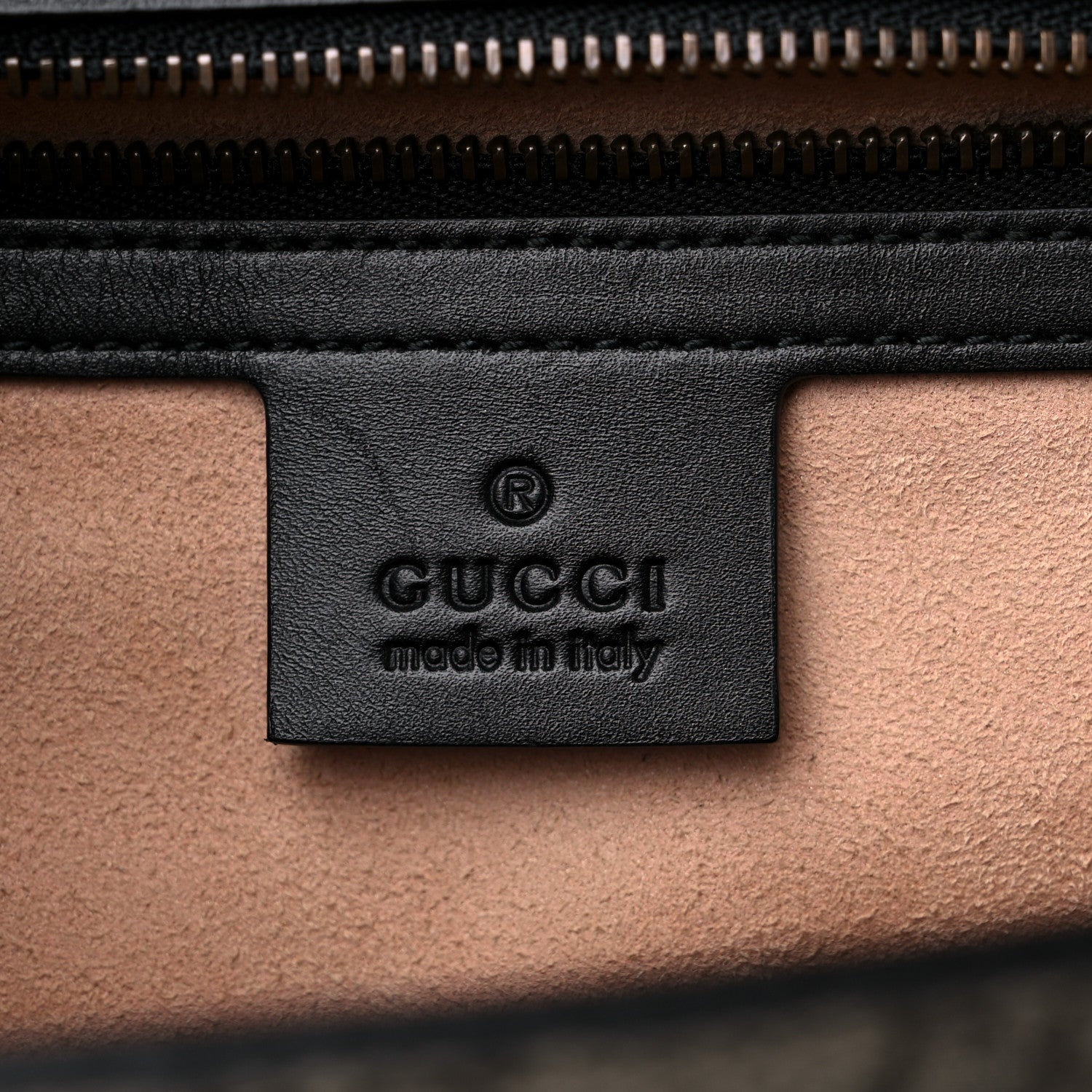 Gucci Nappa GG Supreme Monogram Medium Osiride Top Handle Bag Black Oro Vecchio Beige Ebony 6 of 20