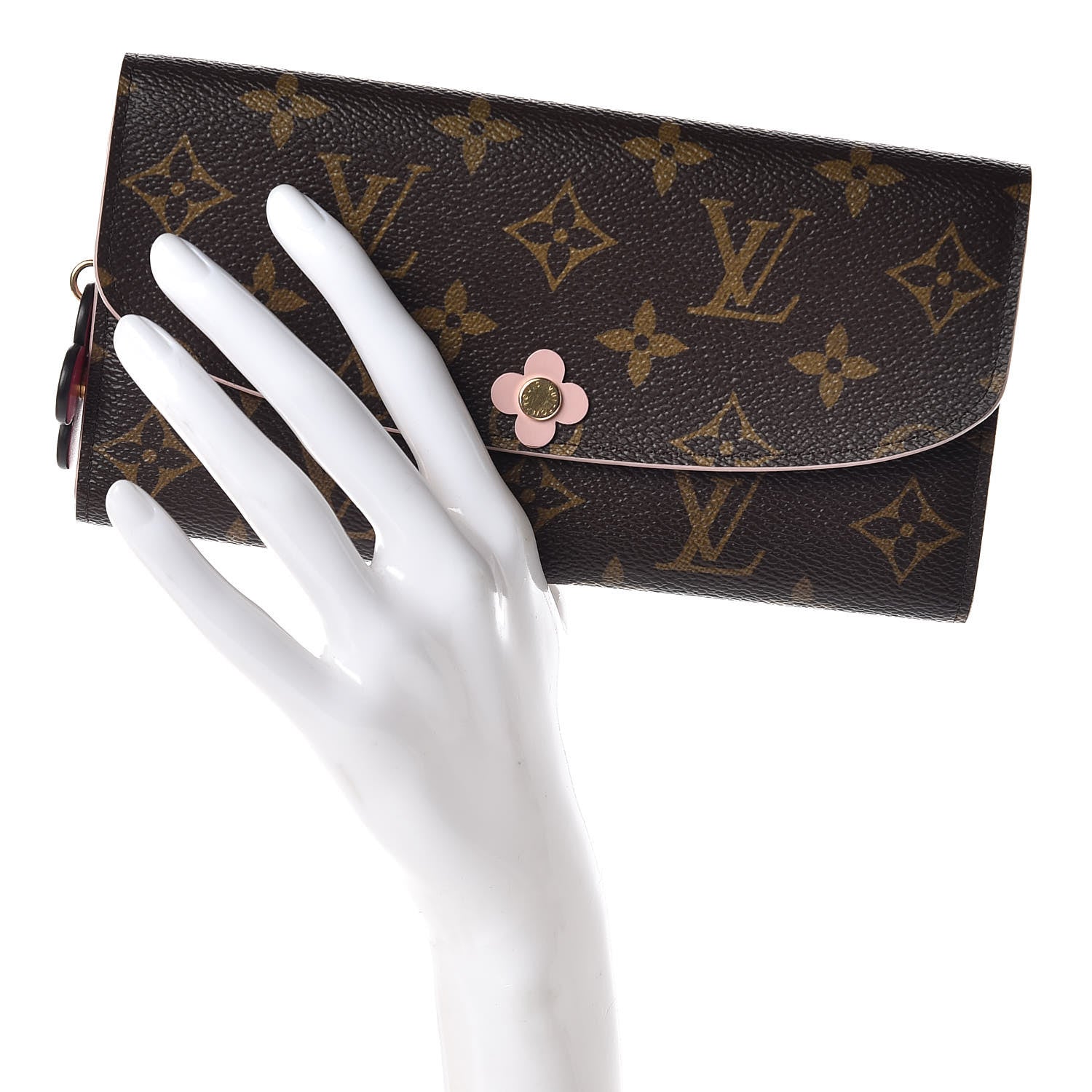 Louis Vuitton Monogram Bloom Flower Emilie Wallet 2 of 10