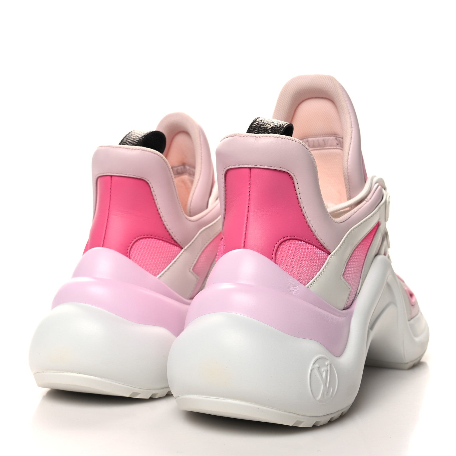 Louis Vuitton Calfskin Technical Nylon LV Archlight Sneaker 39 White Pink 4 of 8
