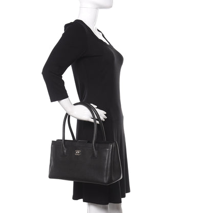 Chanel Calfskin Small Cerf Executive Shopper Tote Black 2 of 9