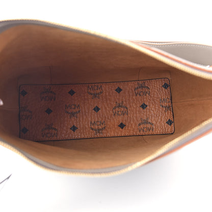 MCM Calfskin Ottomar Monogram Medium Klara Hobo Grey 5 of 8