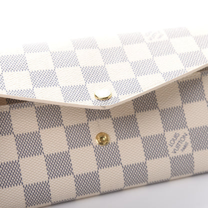 Louis Vuitton Damier Azur Sarah Wallet NM 9 of 10