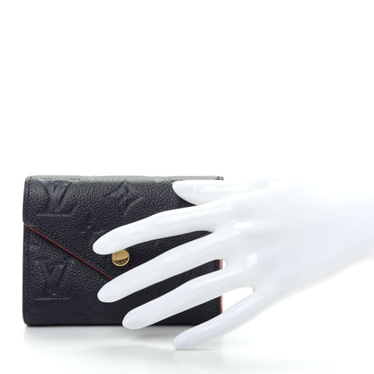 Louis Vuitton Empreinte Victorine Wallet Marine Rouge 2 of 9