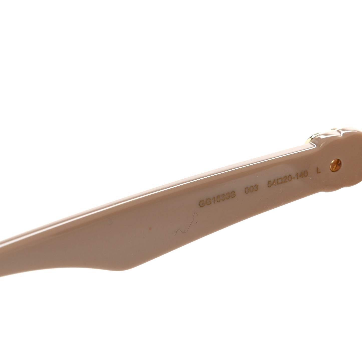 Acetate Rectangle Frame GG Generation Sunglasses GG1535S Beige