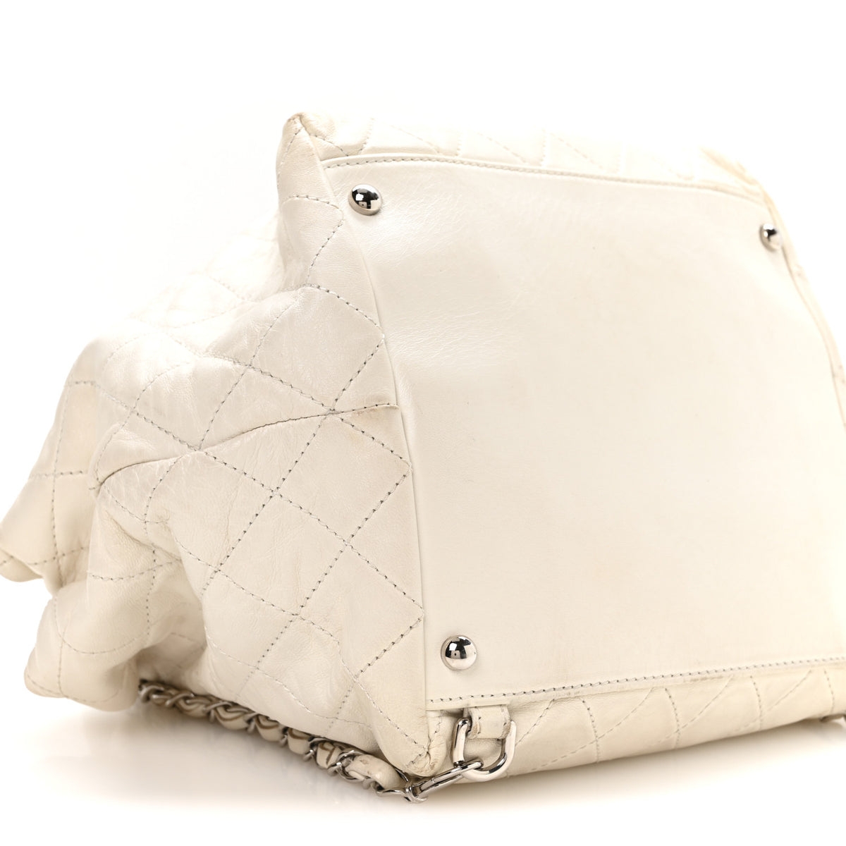 Chanel Lambskin Quilted Beijing Backpack Bag White 8 of 9