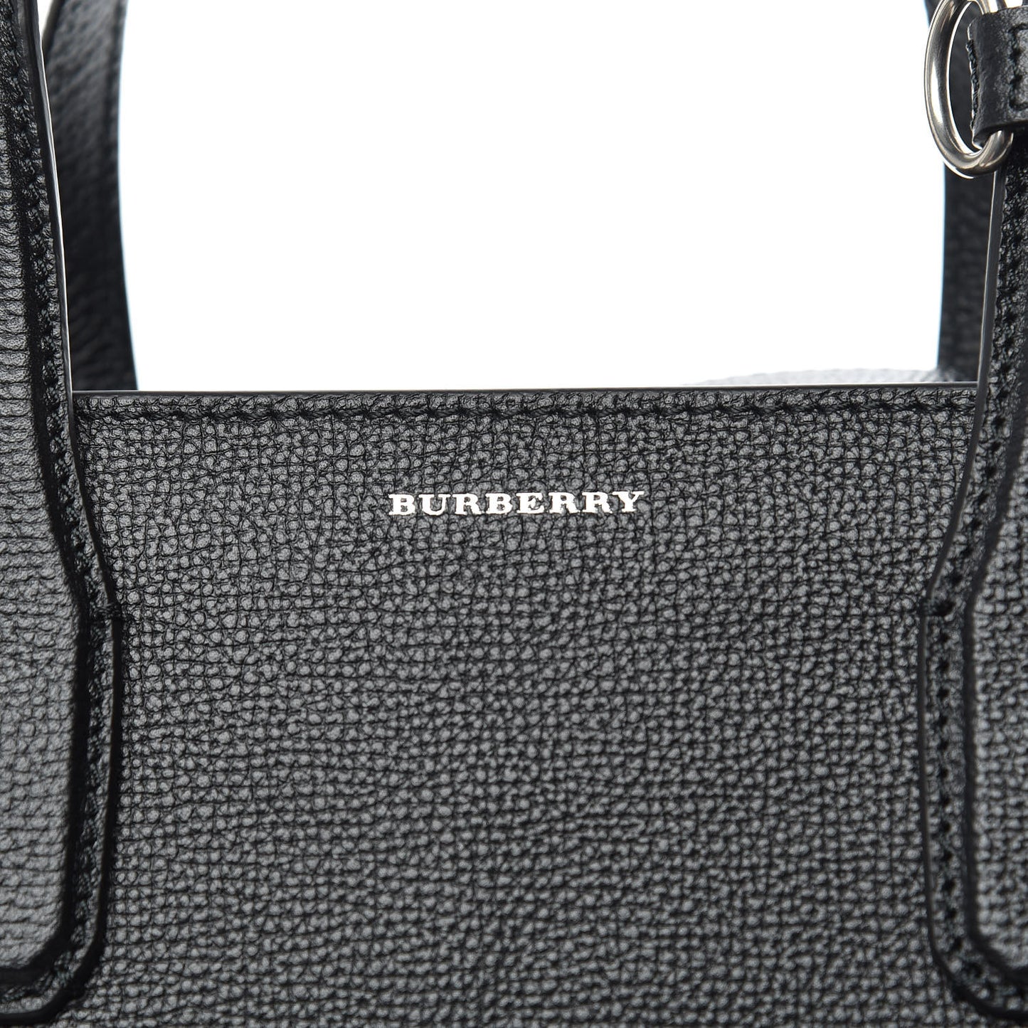 Derby Calfskin Vintage Check Medium Banner Tote Black