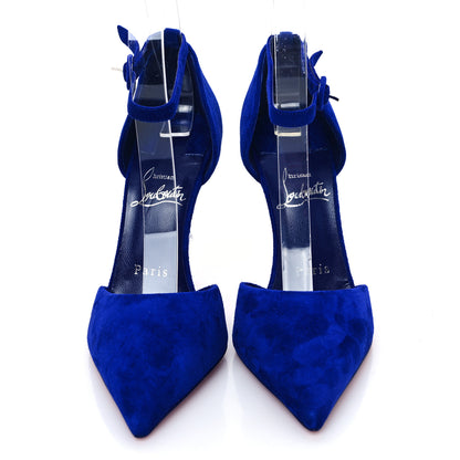Christian Louboutin Veau Velours Astrida Bride 100 Pumps 35.5 Galactiqueen 2 of 6
