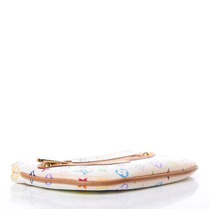 Louis Vuitton Monogram Multicolor Pochette Plate MM White 4 of 9