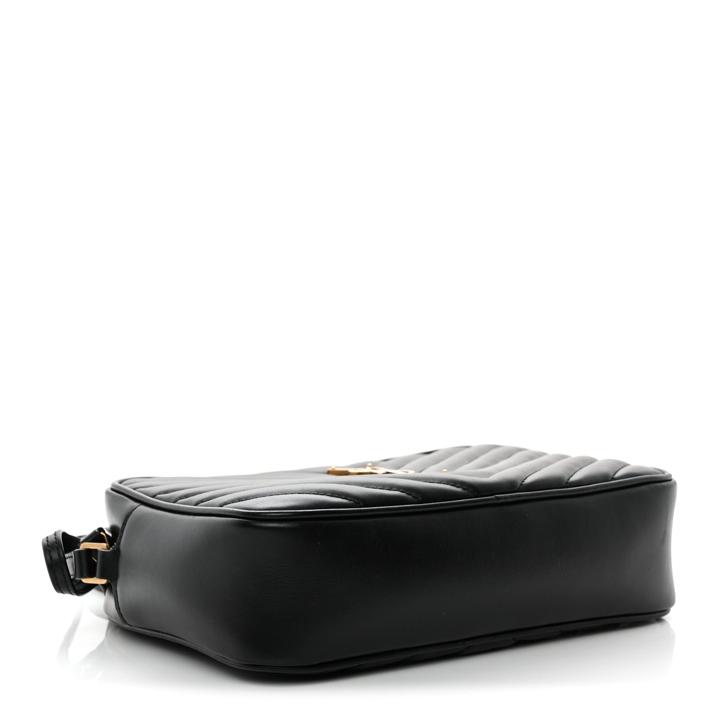 Calfskin Matelasse Monogram Lou Camera Bag Black
