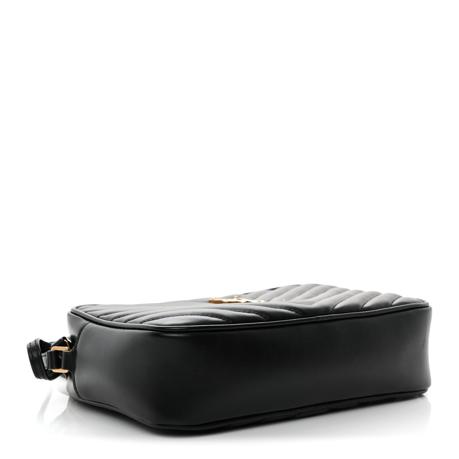 Saint Laurent Calfskin Matelasse Monogram Lou Camera Bag Black 4 of 10