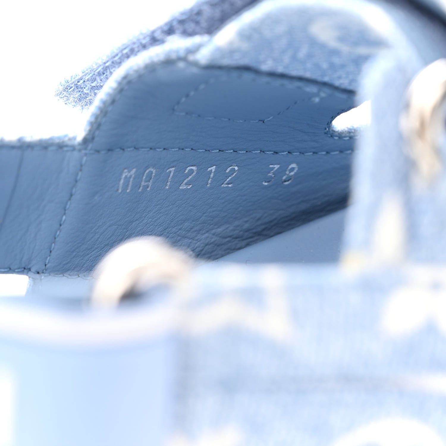 Louis Vuitton Monogram Denim Paseo Flat Comfort Sandals 38 Light Blue 9 of 11