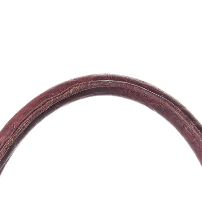 Saint Laurent Pebbled Lambskin Medium Easy Sac Burgundy 12 of 14