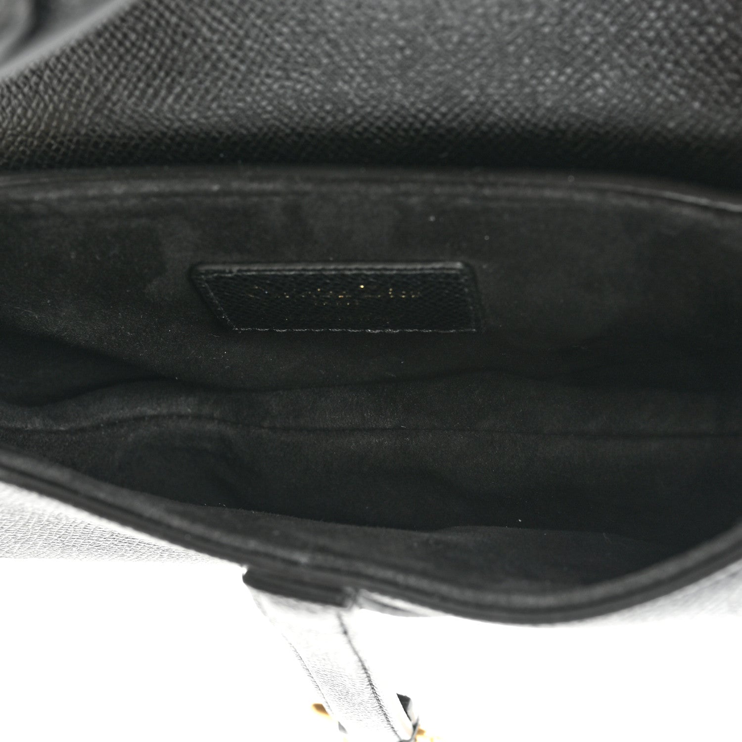 Christian Dior Grained Calfskin Mini Saddle Bag Black 5 of 9