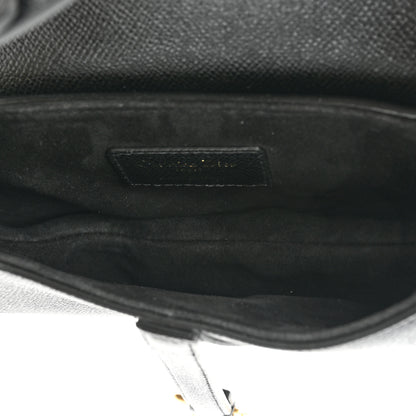 Christian Dior Grained Calfskin Mini Saddle Bag Black 5 of 9