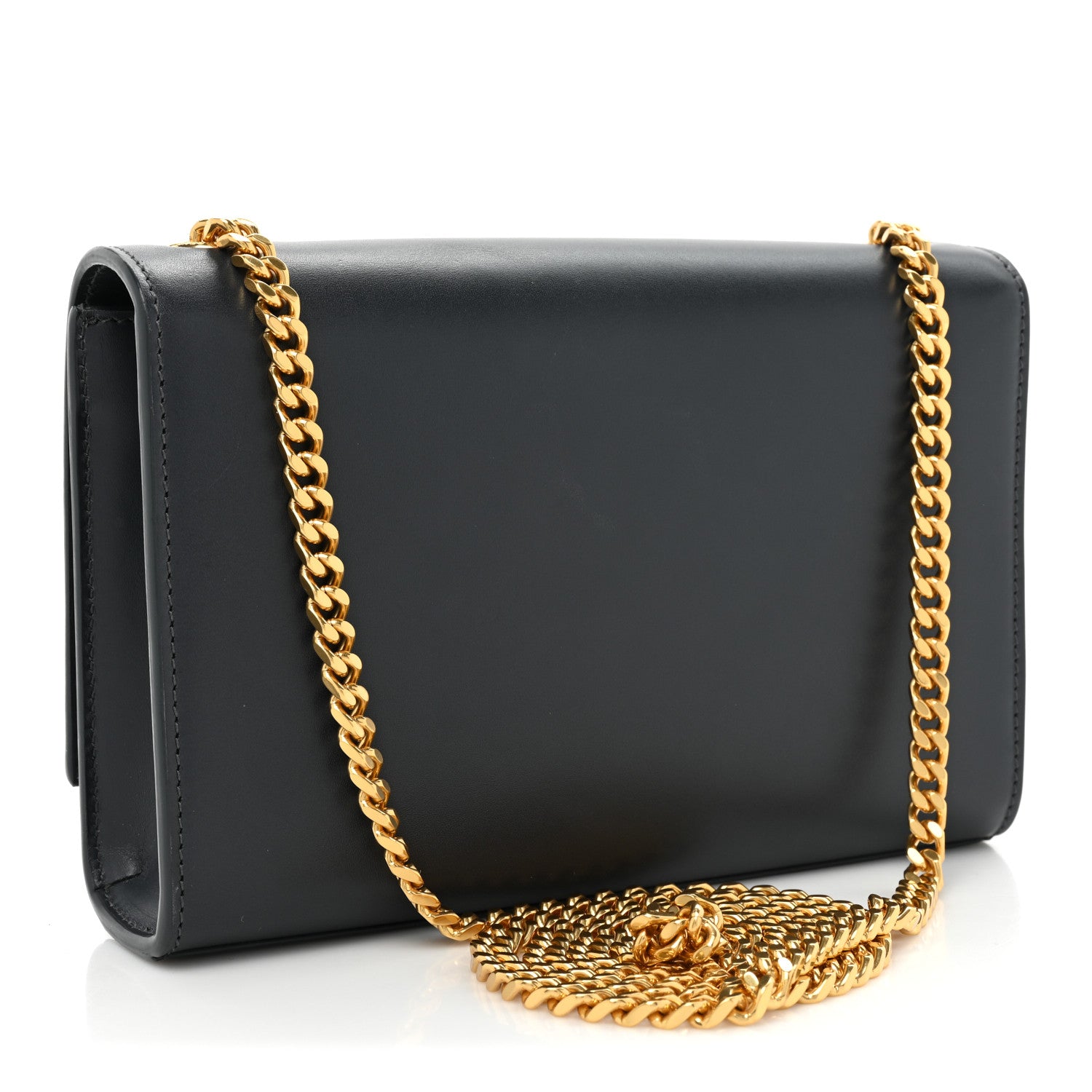 Saint Laurent Calfskin Small Classic Monogram Kate Tassel Satchel Black 3 of 15