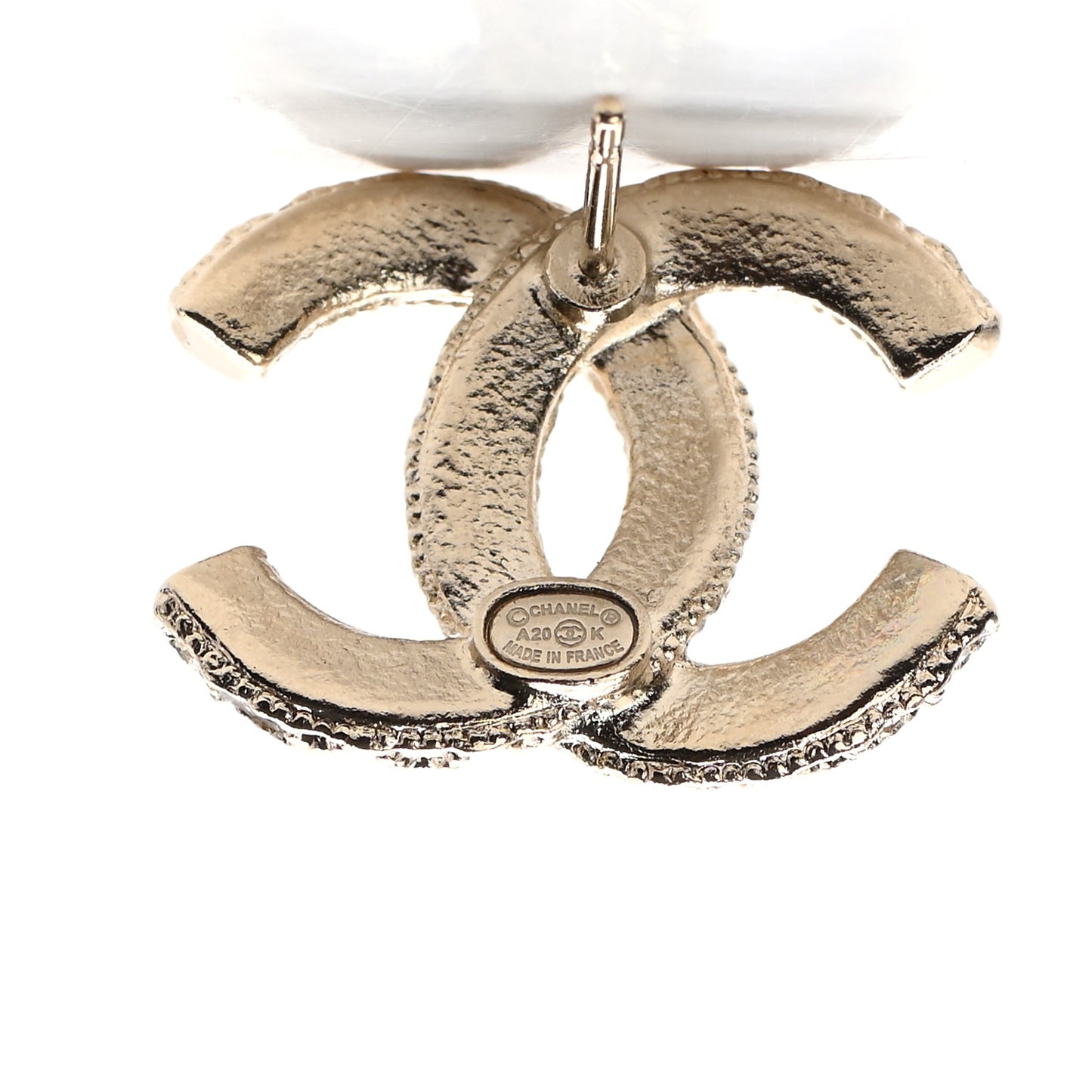 Crystal CC Earrings Gold