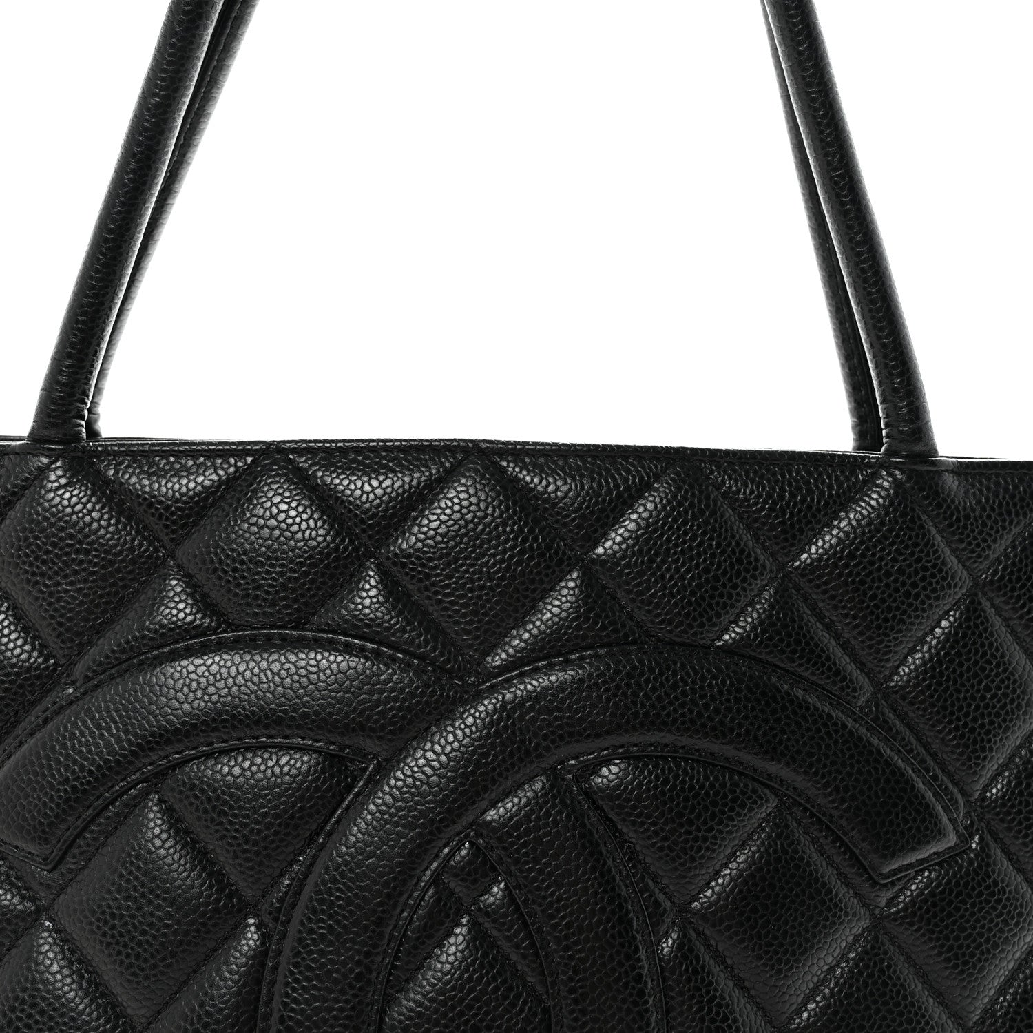 Chanel Caviar Quilted Medallion Tote Black 7 of 9