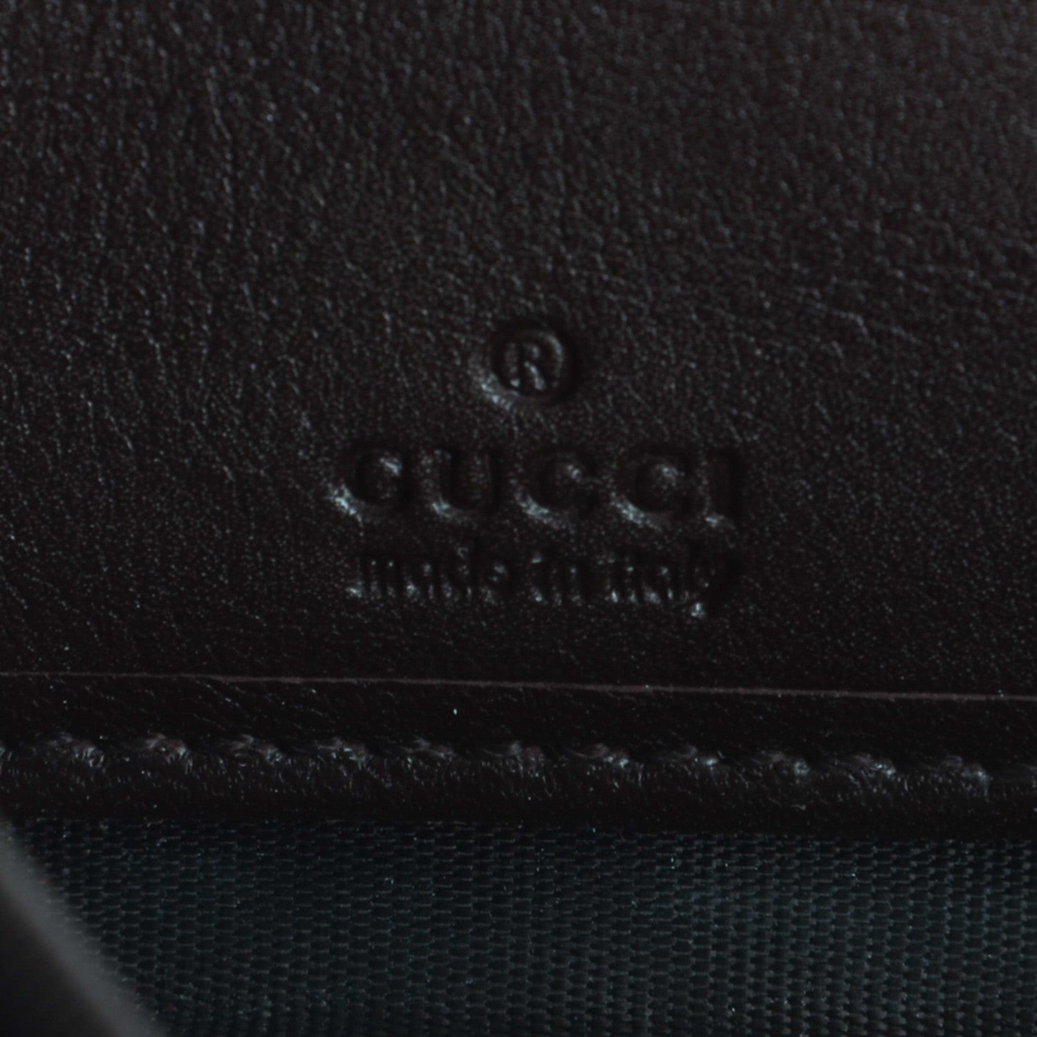 Gucci Guccissima Metal Bar Zip Around Wallet Dark Brown 7 of 7