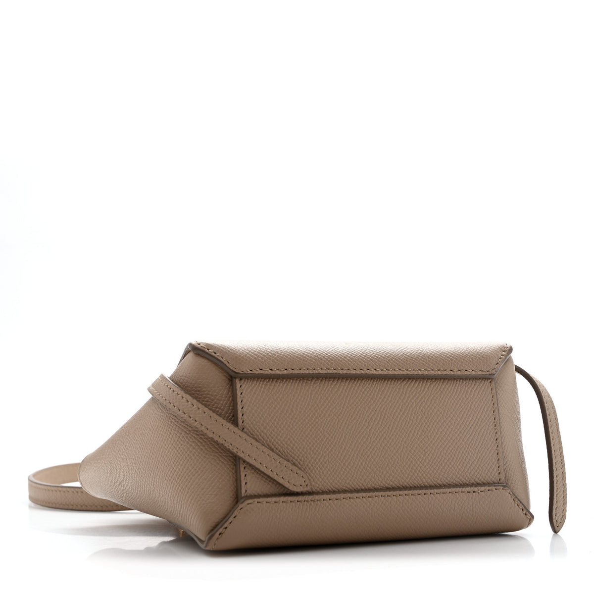 Grained Calfskin Pico Belt Bag Light Taupe