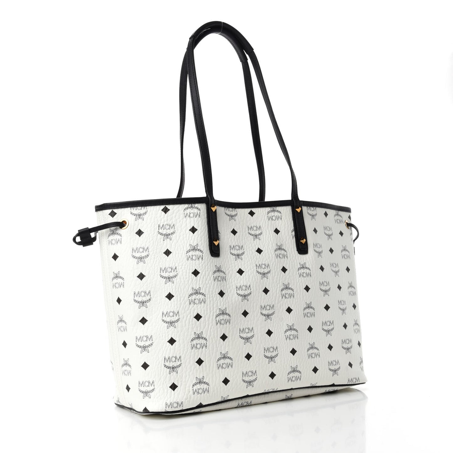 Visetos Medium Project Reversible Shopper Tote White