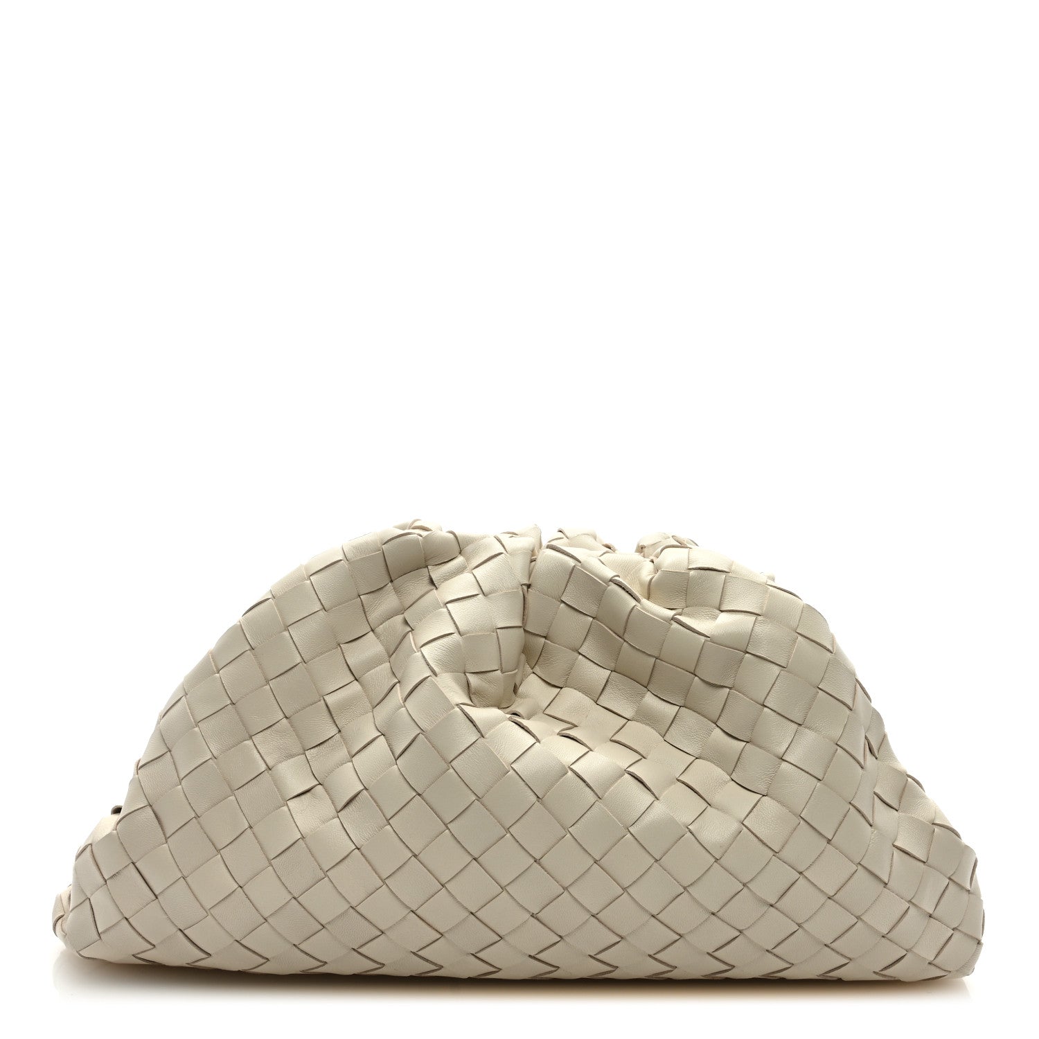 Bottega Veneta Nappa Maxi Intrecciato The Pouch Oversized Clutch Plaster 1 of 6