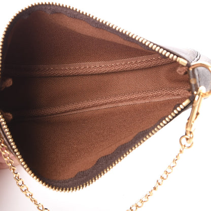 Louis Vuitton Monogram 2016 Christmas Animation Mini Pochette Accessories Rose Ballerine 5 of 8