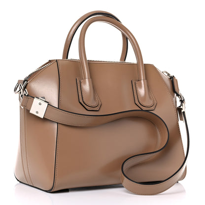 Givenchy Shiny Lord Calfskin Small Antigona Dark Beige 3 of 18