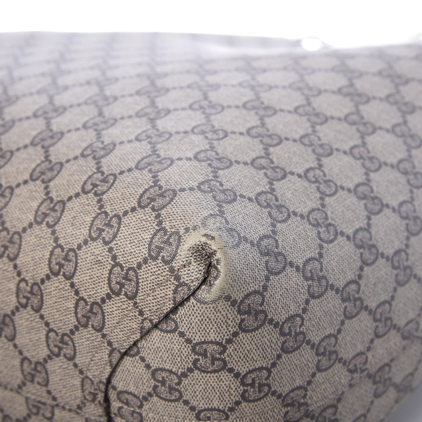 Calfskin GG Supreme Monogram Large Reversible Tote White