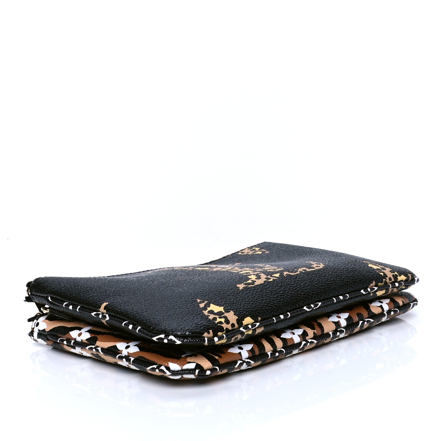 Louis Vuitton Monogram Giant Jungle Pochette Double Zip Black 3 of 4