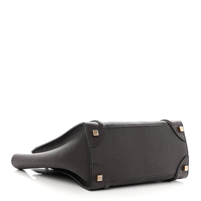 Celine Goatskin Micro Luggage Dark Taupe 4 of 12