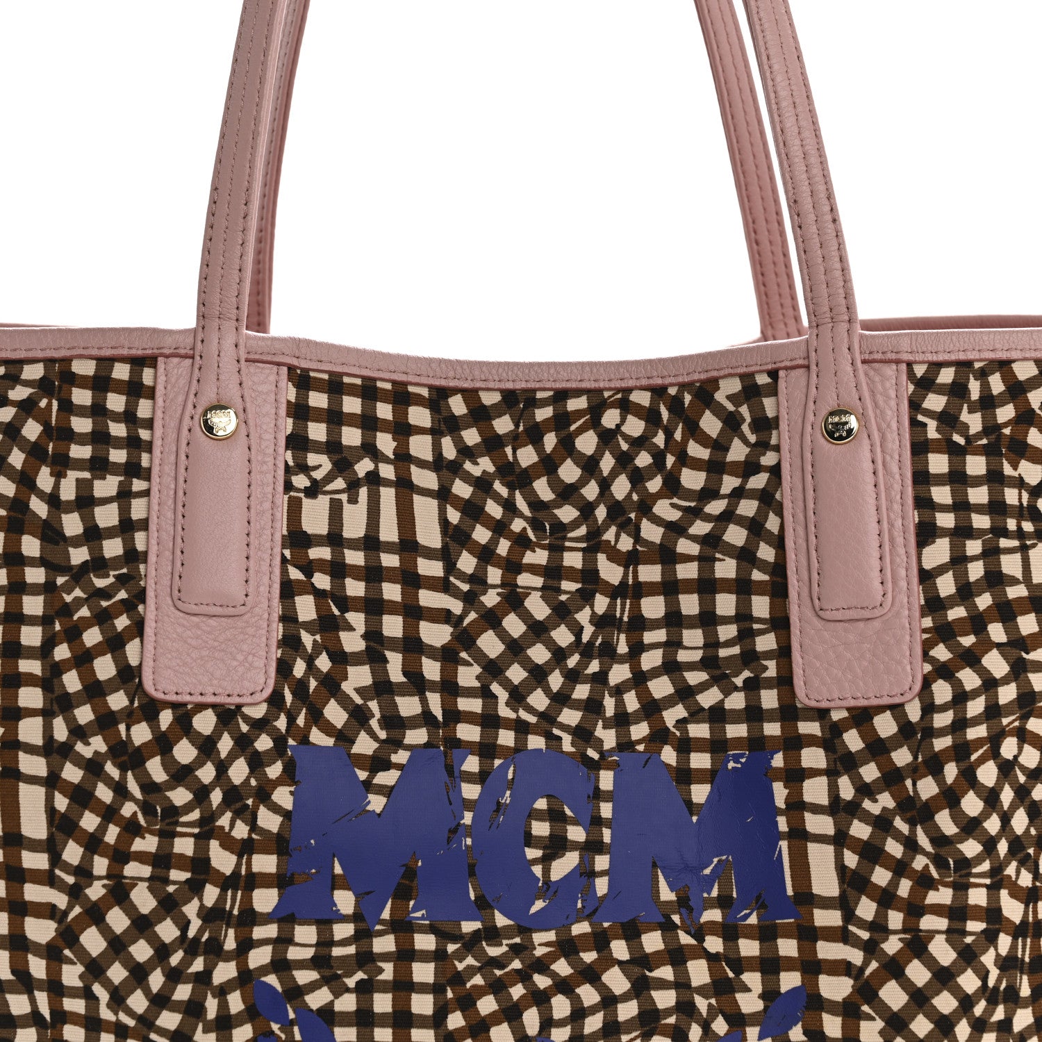 MCM Visetos Large Liz Reversible Shopper Tote Soft Pink 11 of 18