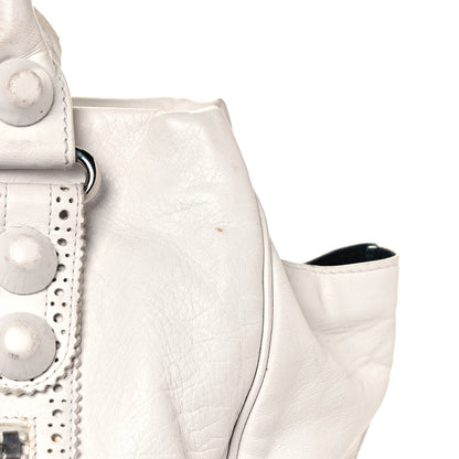 Balenciaga Agneau Giant Brogues Hardware Mid Day White 15 of 29