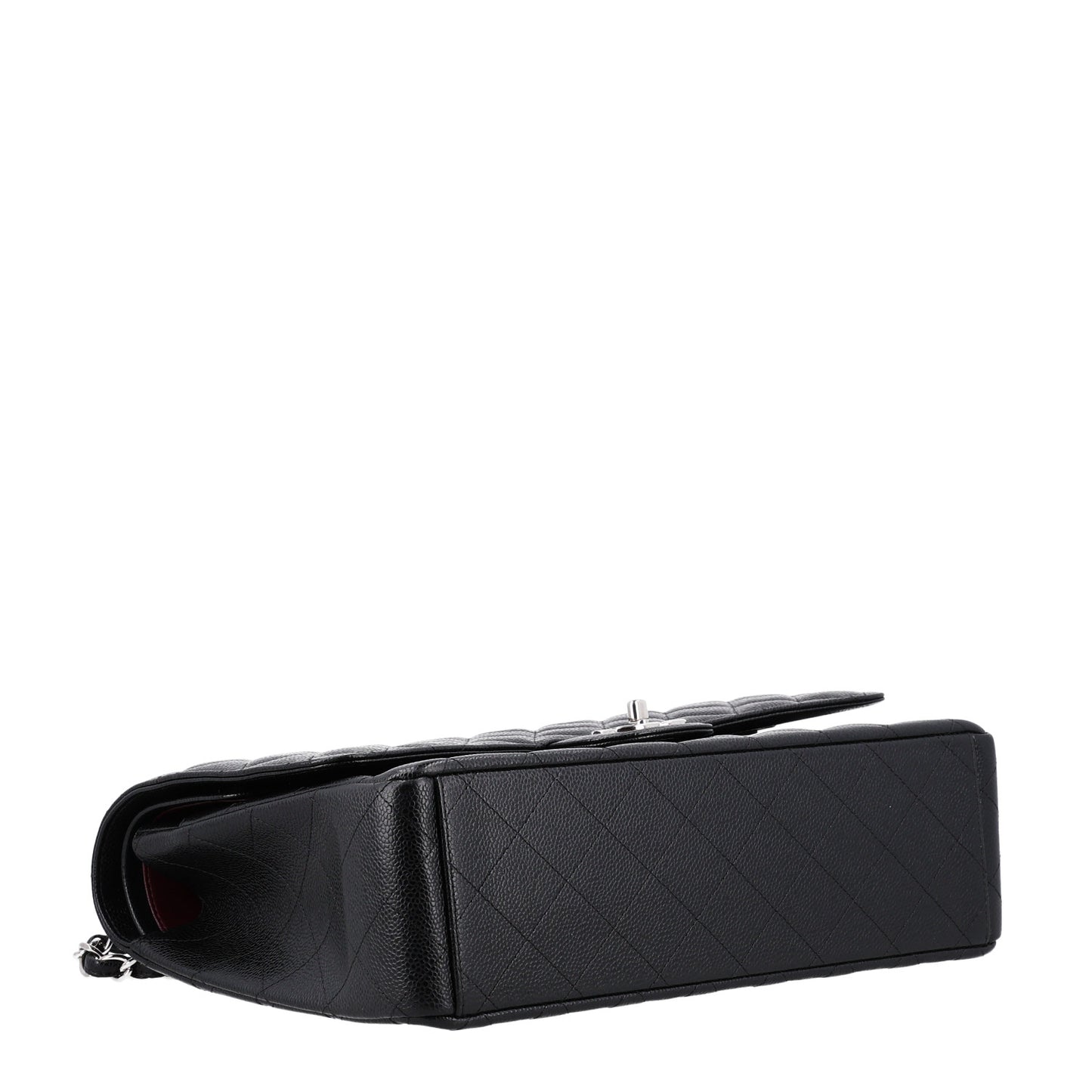 Caviar Quilted Maxi Double Flap Black