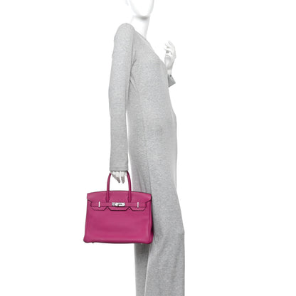 Hermes Togo Birkin 30 Rose Pourpre 2 of 12