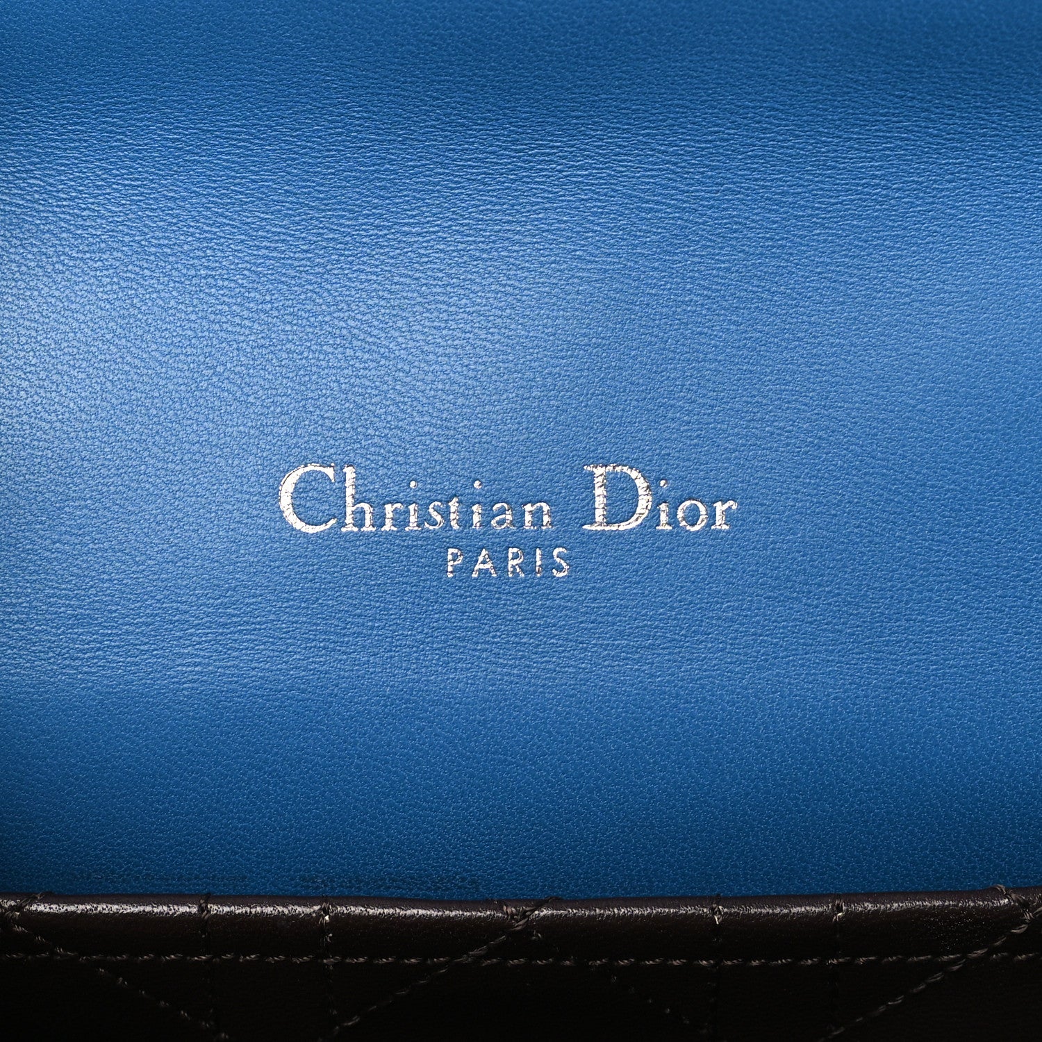 Christian Dior Lambskin Cannage Large Miss Dior Flap Blue 6 of 8