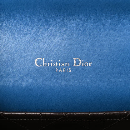 Christian Dior Lambskin Cannage Large Miss Dior Flap Blue 6 of 8