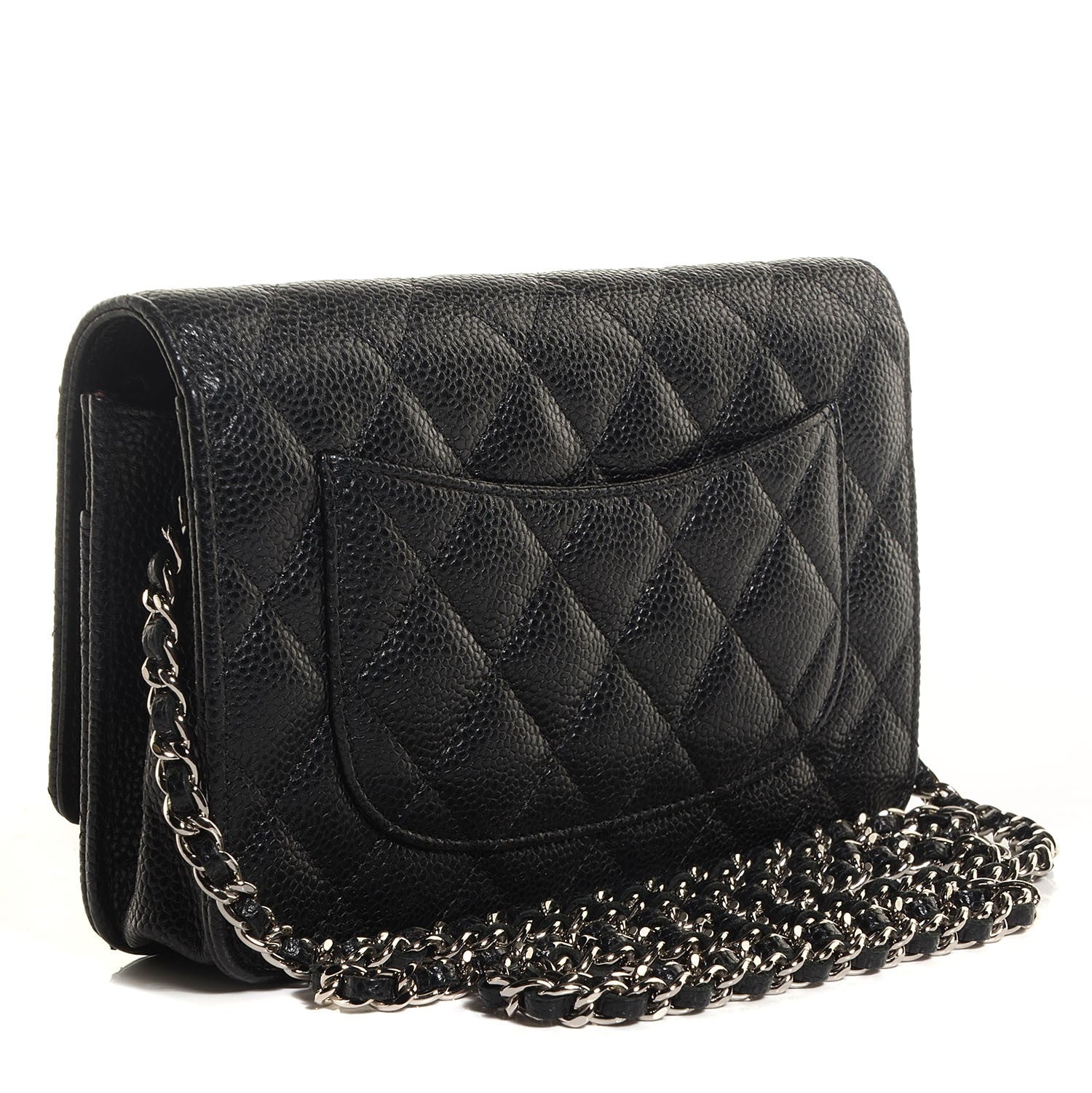 Chanel Caviar Quilted Wallet On Chain WOC Black 3 of 9