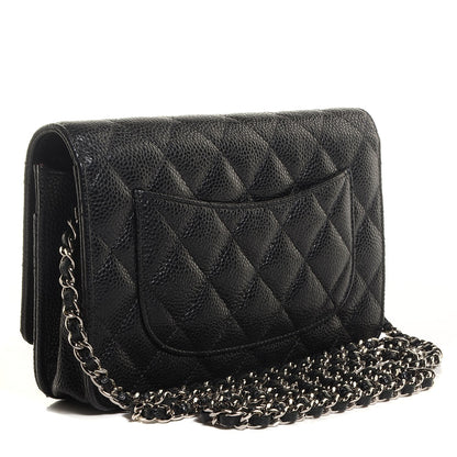 Chanel Caviar Quilted Wallet On Chain WOC Black 3 of 9