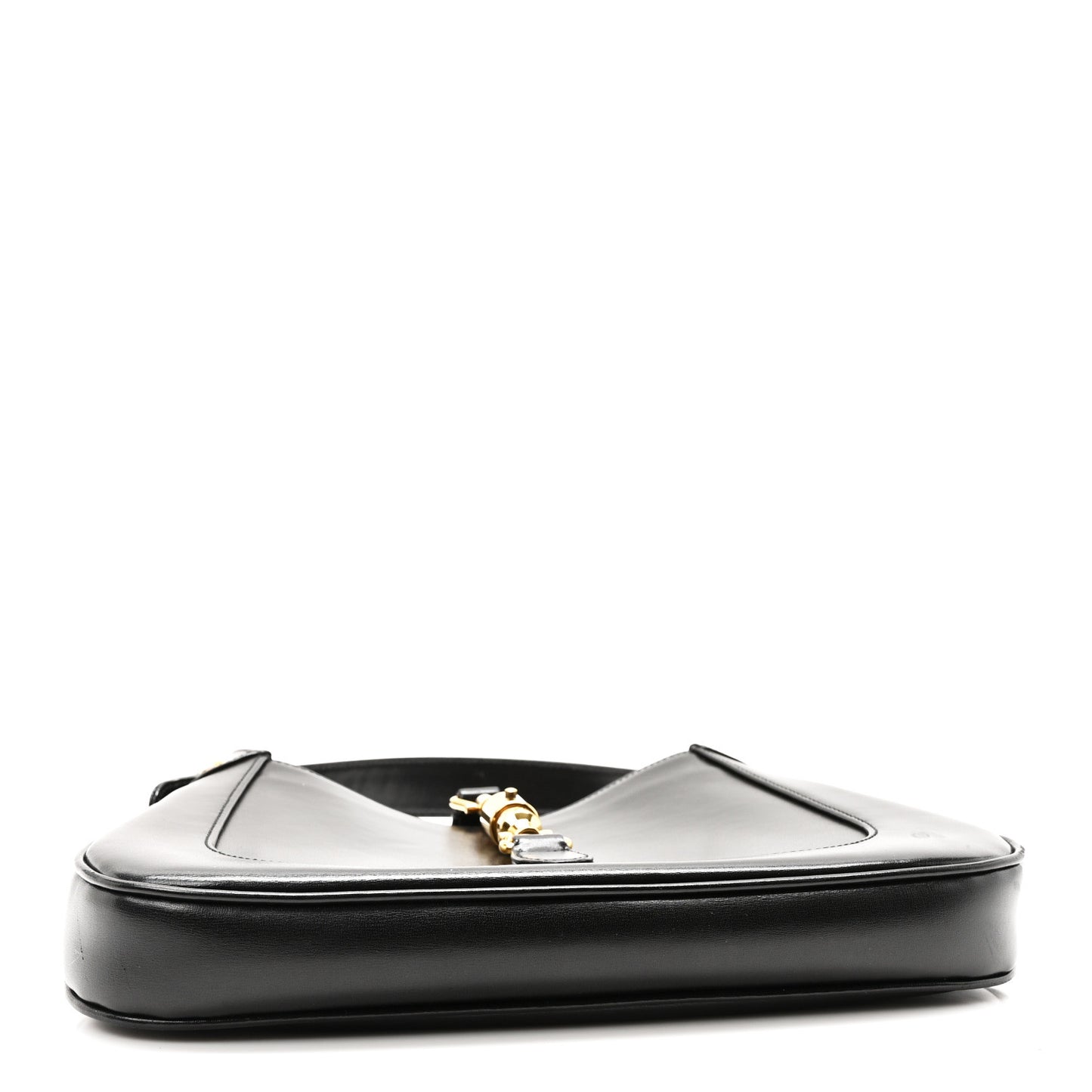 Boarded Dyana Lux Calfskin Small Jackie 1961 Hobo Black
