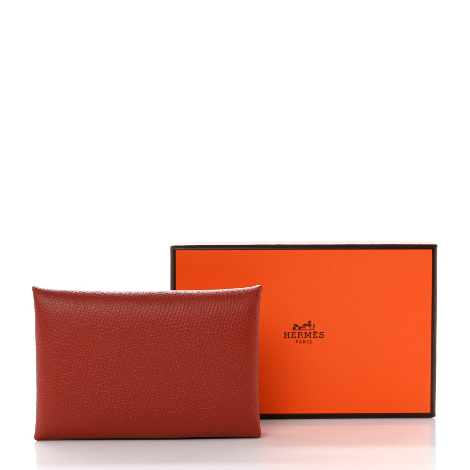 Hermes Epsom Calvi Card Case Sienne 8 of 8