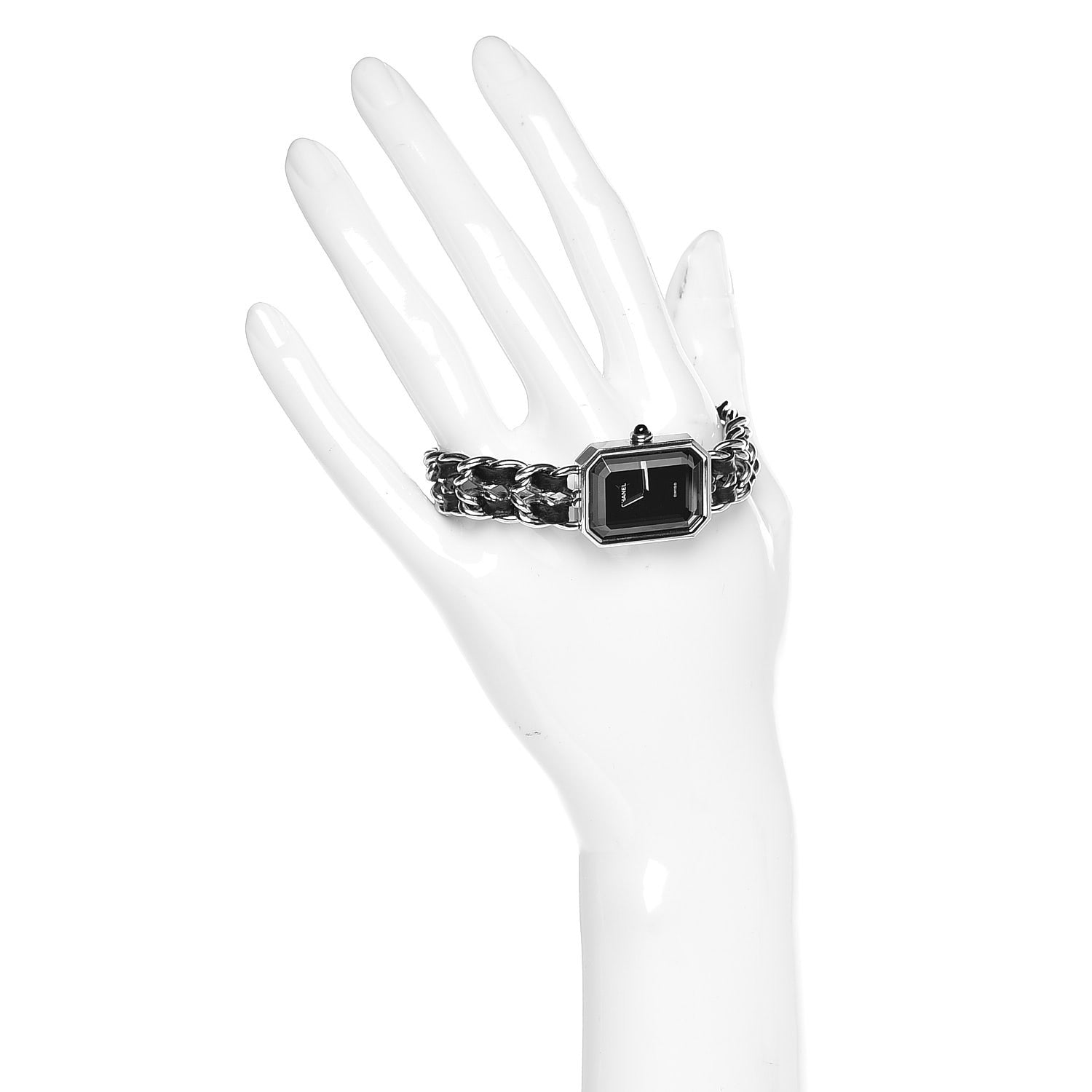 Chanel Stainless Steel Lambskin 20mm Chain Premiere Quartz Watch M 2 of 8