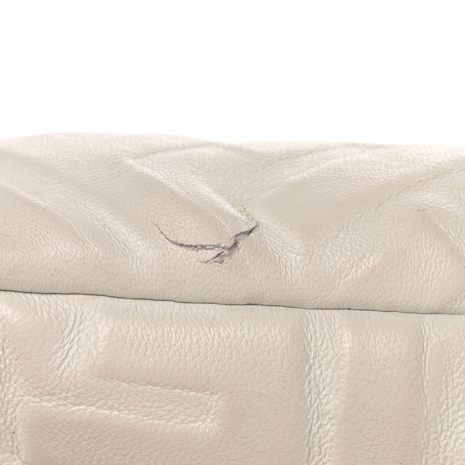 Fendi Nappa FF 1974 Embossed Mini Baguette White 11 of 13