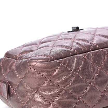 Chanel Metallic Aged Calfskin Quilted Small Reissue Camera Case Rose Fonce 13 of 18