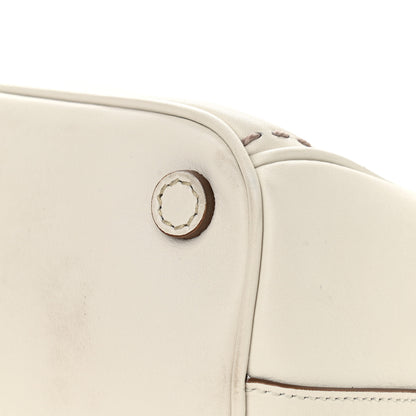 Prada City Calf Hand Stitched Small Galleria Double Zip Tote Talco 8 of 19