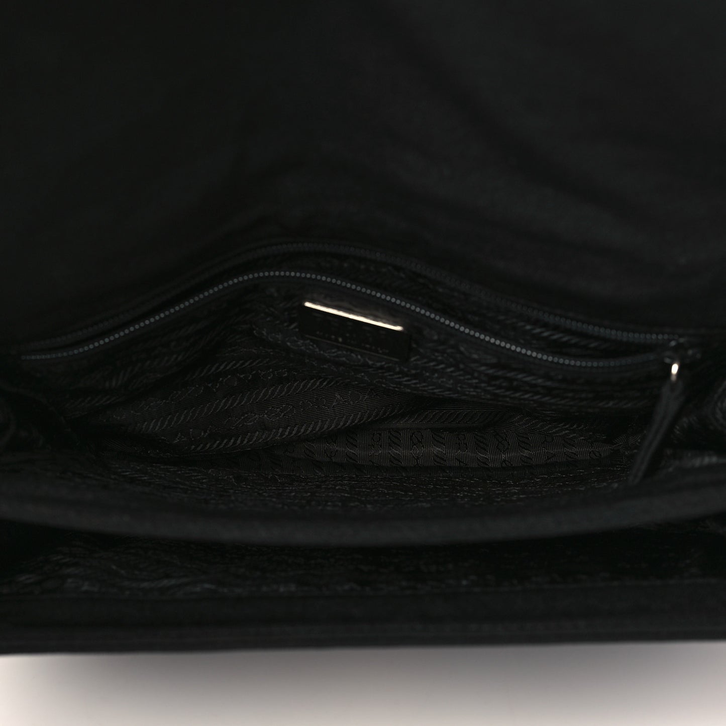 Tessuto Nylon Swing Chain Shoulder Bag Black