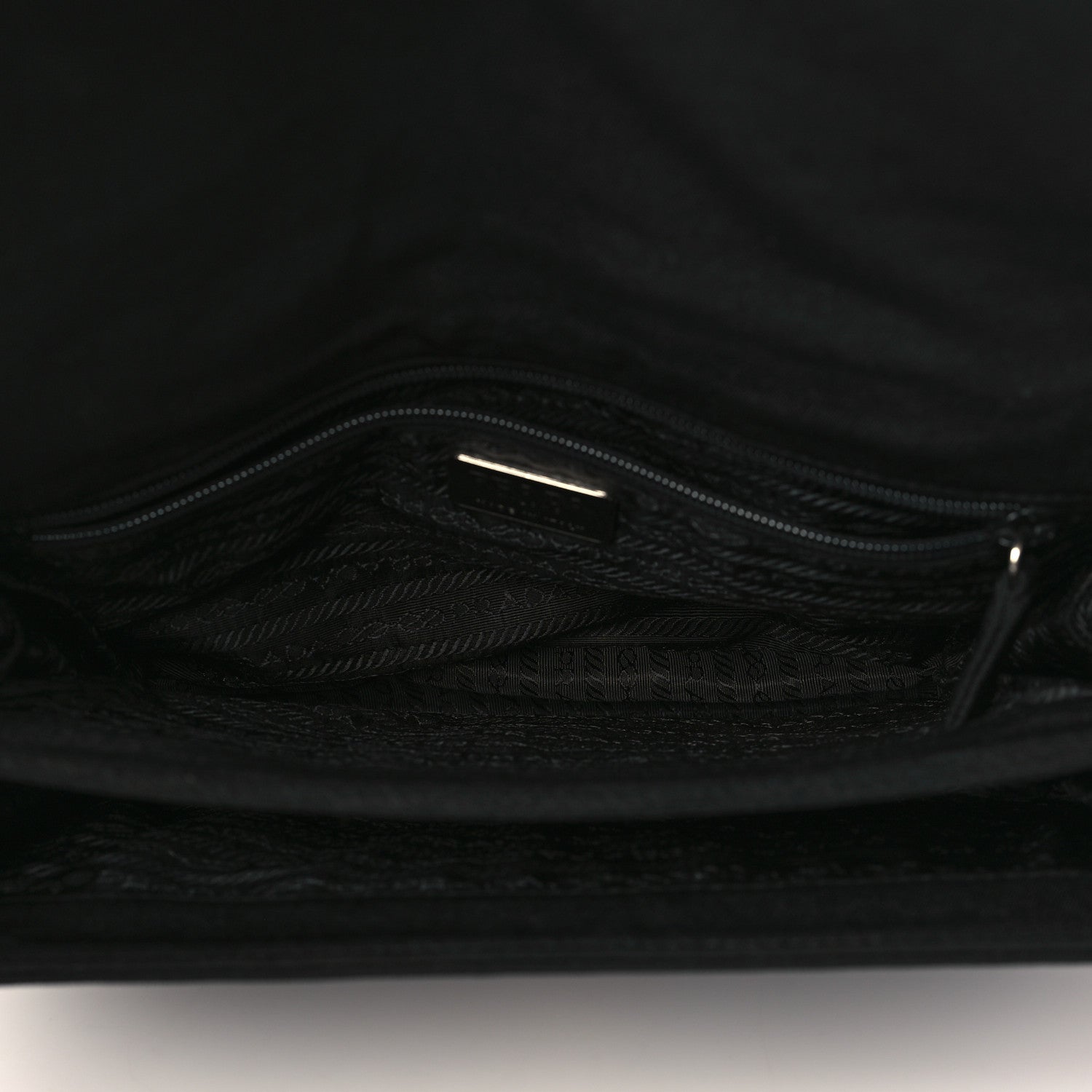 Prada Tessuto Nylon Swing Chain Shoulder Bag Black 4 of 9