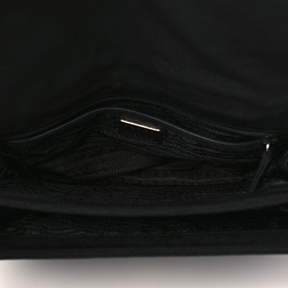 Prada Tessuto Nylon Swing Chain Shoulder Bag Black 4 of 9