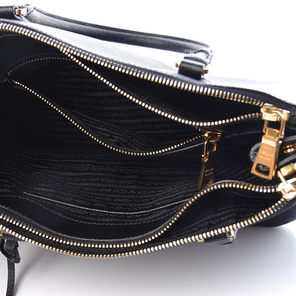 Prada Saffiano Small Galleria Double Zip Tote Black 5 of 20